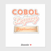 Cobol Programming Language Legacy Sticker (Vel)