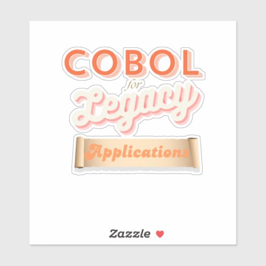 Cobol Programming Language Legacy Sticker (Vel)