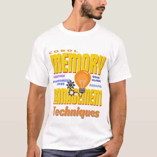 COBOL Programming Memory Management T-shirt (Voorkant)