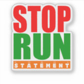 Cobol Programming Stop Run Statement Sticker (Voorkant)