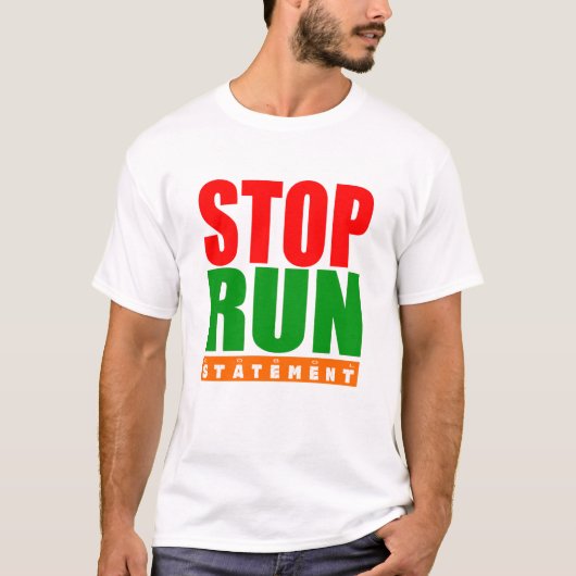 Cobol Programming Stop Run Statement T-shirt (Voorkant)