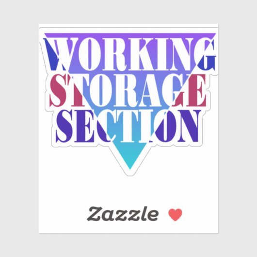 Cobol Programming Working Storage Sticker (Vel)
