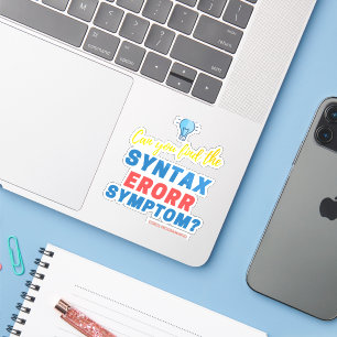 COBOL Syntaxisfout Uitdaging T-shirt voor Coda's  Sticker