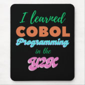 COBOL-taal geleerd in Y2K (jaar 2000) Muismat (Voorkant)