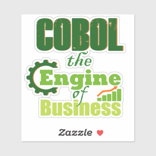 Cobol The Engine of Business Sticker (Vel)