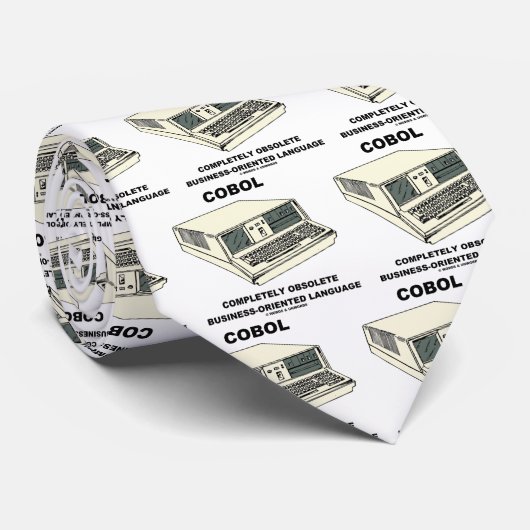 COBOL volledig verouderd zakelijk georiënteerd Lan Stropdas (Opgerold)