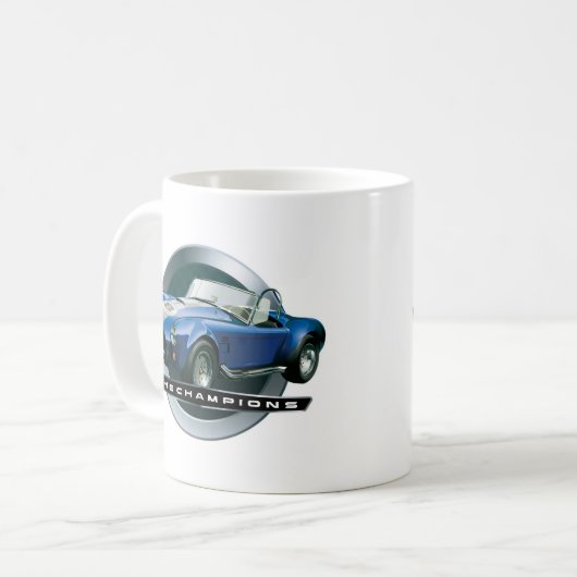 Cobra 427 blauw koffiemok (Voorkant links)