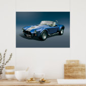 Cobra-427s blauw Poster (Keuken)