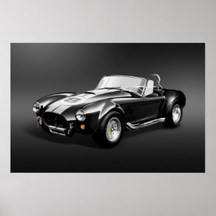 Cobra-427s zwart Poster
