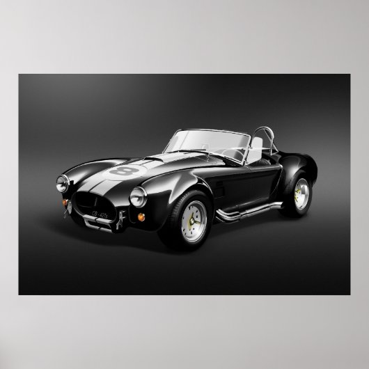 Cobra-427s zwart Poster (Voorkant)