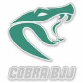 Cobra BJJ Grappling Vechters Sticker (Voorkant)