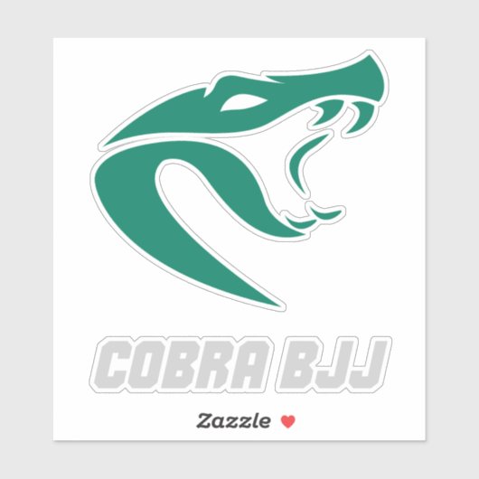 Cobra BJJ Grappling Vechters Sticker (Vel)