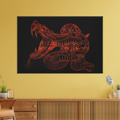 Cobra Canvas Afdruk (Insitu (Woonkamer))