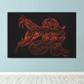 Cobra Canvas Afdruk (Insitu (Houten vloer))