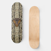 Cobra Fangs Faux Snakeskin Reptilian Snake Persoonlijk Skateboard (Voorkant)