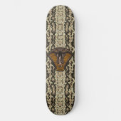 Cobra Fangs Faux Snakeskin Reptilian Snake Persoonlijk Skateboard (Voorkant)