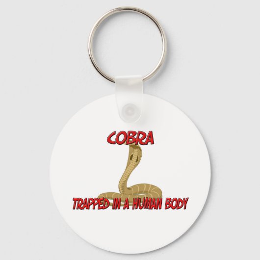 Cobra gevangen in een menselijk lichaam sleutelhanger (Voorkant)