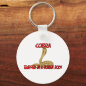 Cobra gevangen in een menselijk lichaam sleutelhanger (Voorkant)