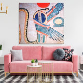 Cobra god, Egyptisch Canvas Afdruk (Insitu (Woonkamer))