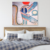 Cobra god, Egyptisch Canvas Afdruk (Insitu (Slaapkamer))