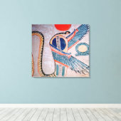 Cobra god, Egyptisch Canvas Afdruk (Insitu (Houten vloer))