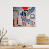 Cobra god, Egyptisch Poster (Keuken)