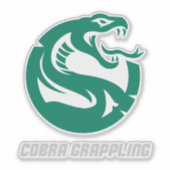 Cobra Grappling Slang BJJ Training Sticker (Voorkant)