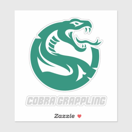 Cobra Grappling Slang BJJ Training Sticker (Vel)