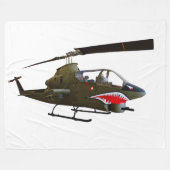 COBRA HELICOPTER FLEECE DEKEN (Voorkant (Horizontaal))