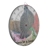Cobra in Basket Art Print Dartbord (Voorkant Links)