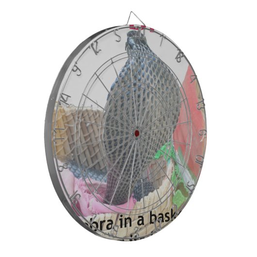 Cobra in Basket Art Print Dartbord (Voorkant Links)