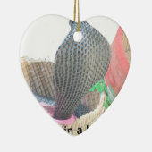 Cobra in Basket Art Print Keramisch Ornament (Rechts)