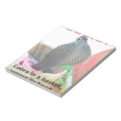 Cobra in Basket Art Print Notitieblok (Linkerzijde)
