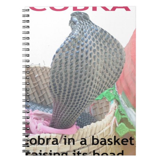 Cobra in Basket Art Print Notitieboek (Voorkant)