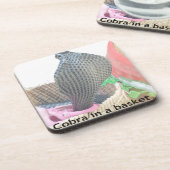 Cobra in Basket Art Print Onderzetter (Linkerzijde)