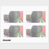 Cobra in Basket Art Print Rechthoekige Sticker (Vel)