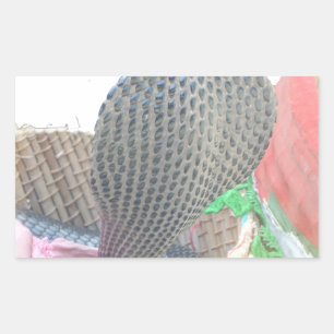 Cobra in Basket Art Print Rechthoekige Sticker