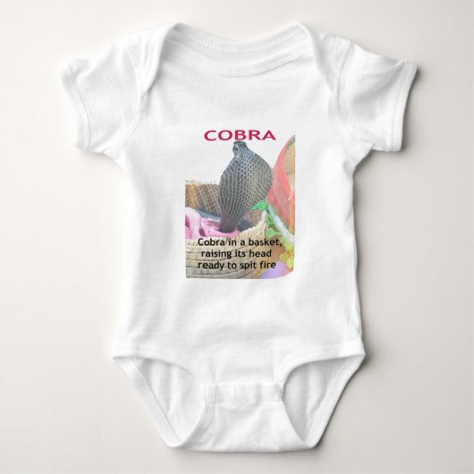 Cobra in Basket Art Print Romper (Voorkant)