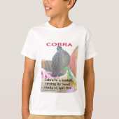 Cobra in Basket Art Print T-shirt (Voorkant)