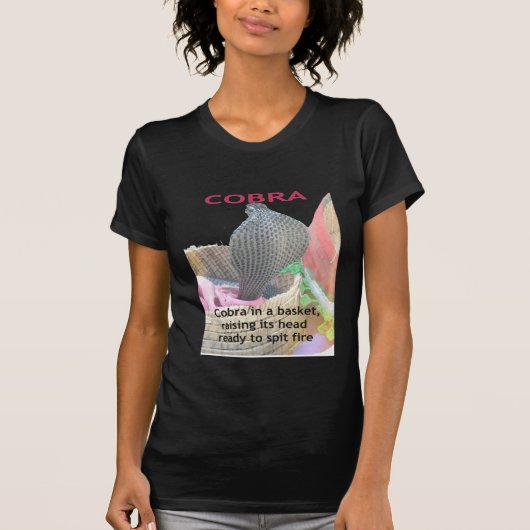 Cobra in Basket Art Print T-shirt (Voorkant)