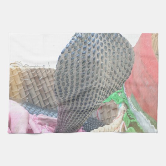 Cobra in Basket Art Print Theedoek (Horizontaal)