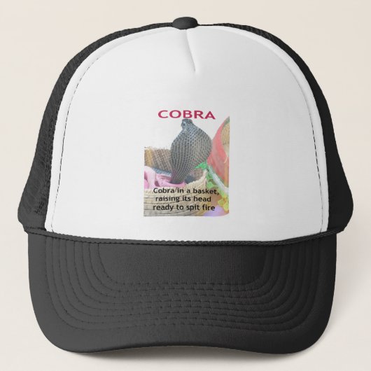 Cobra in Basket Art Print Trucker Pet (Voorkant)