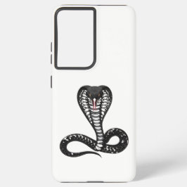 Cobra in Black Quilling Samsung Galaxy Hoesje