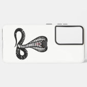 Cobra in Black Quilling Samsung Galaxy Hoesje (Linkerkant)