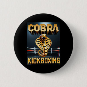 Cobra Kickboxing Design Door Don Castillo  Ronde Button 5,7 Cm