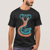 Cobra King Venomous Snake Poisonous Reptile Lover T-shirt (Voorkant)