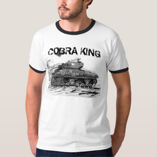 Cobra King, WWII M4 Sherman tank schilderen (Voorkant)