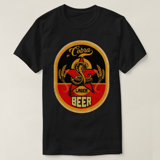 Cobra Lager Beer T-shirt (Design voorkant)