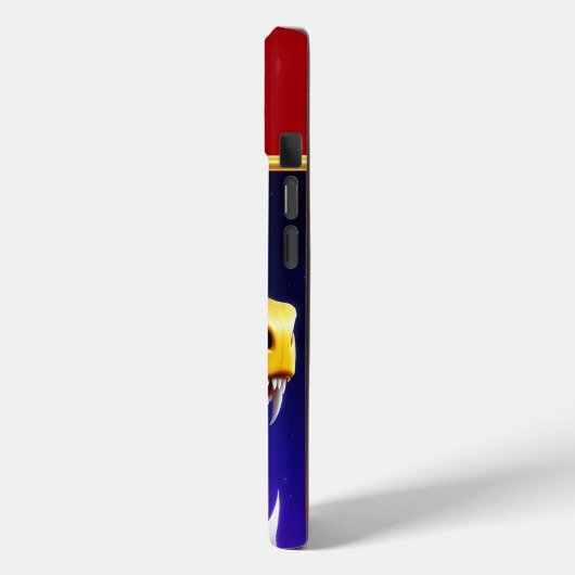 Cobra levendige rode paarse witte en gele schubben Case-Mate iPhone case (Achterkant / Links)