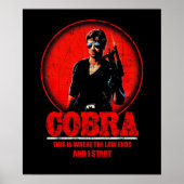 Cobra Movie Retro Poster (Voorkant)
